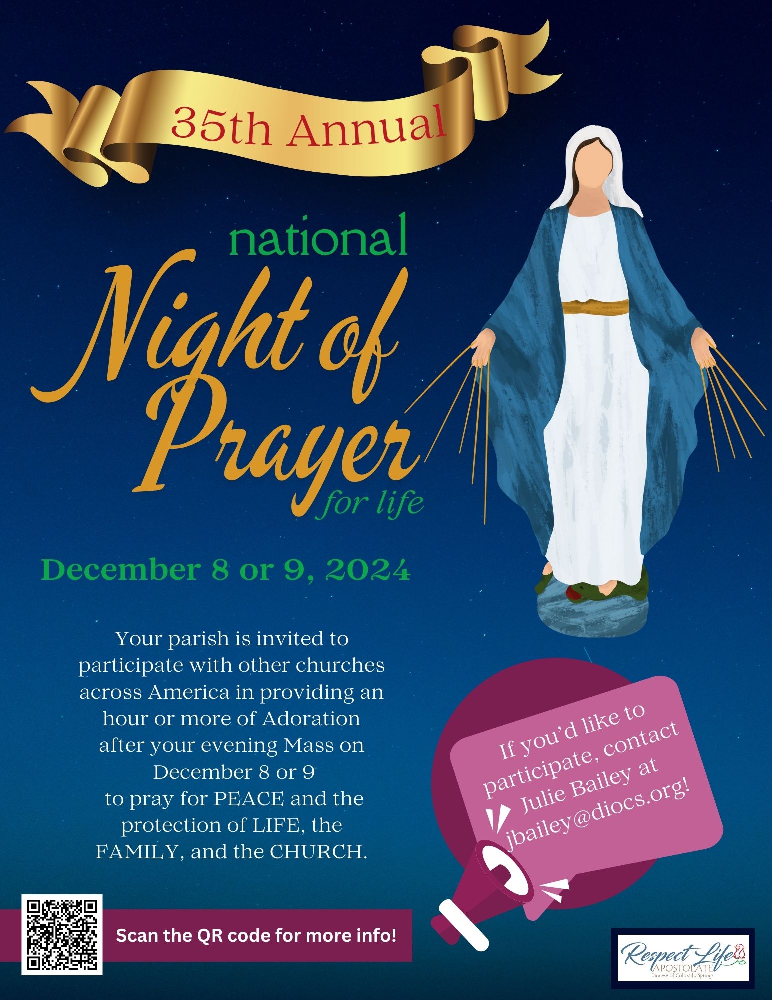 35th Annual National Night of Prayer for Life